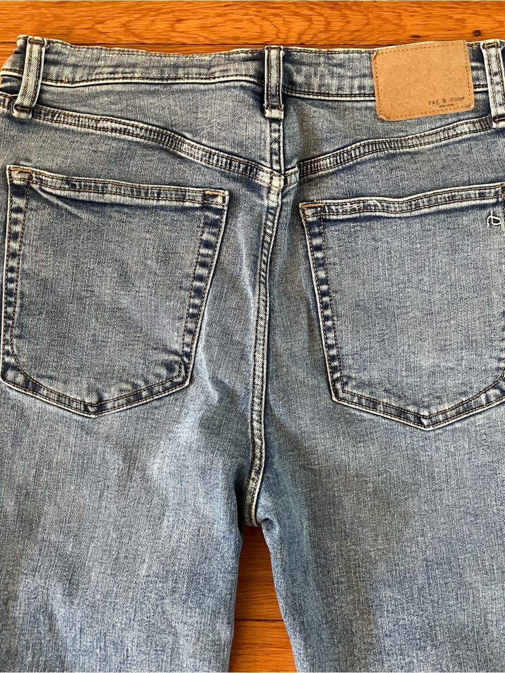 Rag & Bone Nyasa Blue Flexi Wren High Waist Ankle Slim Straight Leg Jeans 29 - Picture 12 of 12
